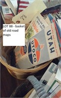 basket of old roadmaps