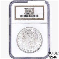 1904-O Morgan Silver Dollar NGC MS64