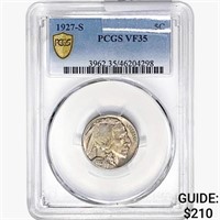 1927-S Buffalo Nickel PCGS VF35