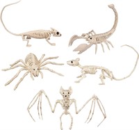 Halloween Animal Skeleton 5 Pack Decor