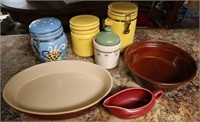 Cannisters, Haeger Pottery Bowl++