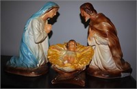 Ceramic Mary, Joesph, & Baby Jesus Figures