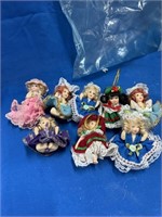Miniture Porcelain Doll Ornaments