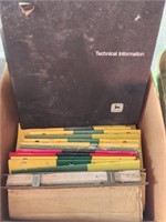 Box of John Deere Operators Manuals