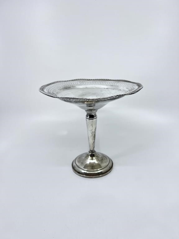 Sterling Weighted Compote Garden Silversmiths