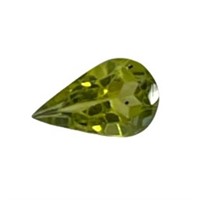 Natural 0.72ct Pear Cut Peridot Gemstone