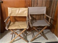 2 Director Folding Chairs