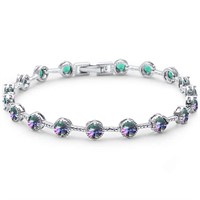 Elegant 4.50ct Mystic Topaz Bracelet