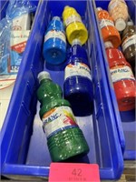 blue Fastenal bin filled with 16 oz. paint bottles