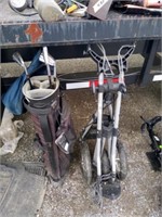 Golf Club Bag & Caddy Cart