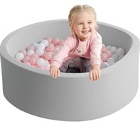 CHILDRENS FOAM BALL PIT 48x14IN  BALLS