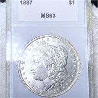 1887 Morgan Silver Dollar MS63