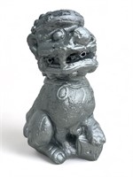 Painted Cement Foo Dog Statue