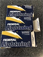 3 BOXES- FEDERAL LIGHTING 22 LONG- 1 open box