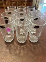 Lead Crystal Drinking Glasses - set of 12