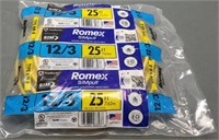 New 12/3 25ft Romex Wire With Ground