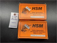 2 Boxes HSM 270 Police Ammo