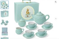 Jewelkeeper Porcelain Tea Set for Little Girls