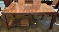 Mid Century Modern Campaign Style Dining Table