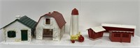 PlasticVille train accessory buildings Farm