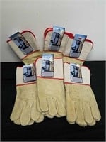 Six pairs of Premium quality safety gloves