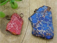 IMPRESSION JASPER PENDANTS ROCK STONE LAPIDARY SPE