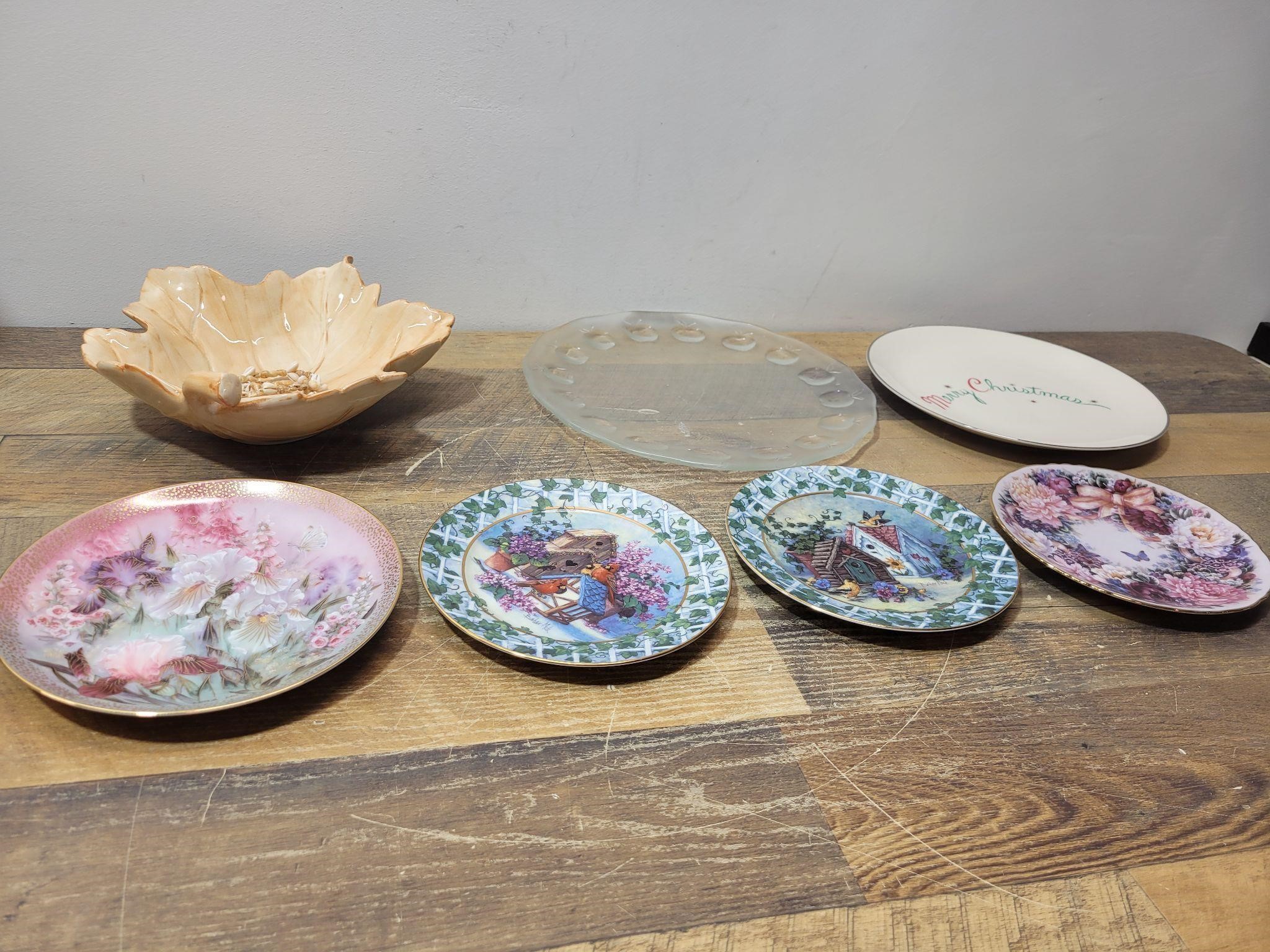 (6) Decorative Plates, and a Bowl