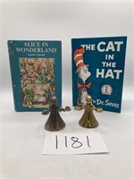 Vintage Childrens Books, Candle Holder Bells