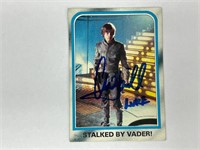 Autograph COA Star Wars Vintage Trading Card