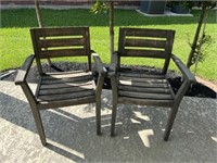 TWO (2) OUTDOOR CHAIRS