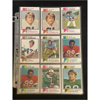 (54) 1973 Topps Football Cards Nice Shape