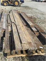 LARGE PILE OF USED LUMBER, 2" X 6” TO 2” X 12”