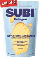 Lot of 2, Subi Foods, 
100% Hydrolyzed Collagen, 2