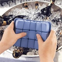 Ice Cube Trays with Silicone Lid, 15 Grid Square I