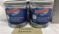D3) TWO NEW DAMP RID MOISTURE ABSORBERS