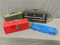 Lot of Metal Toolboxes