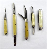 (5) VINTAGE POCKET KNIVES