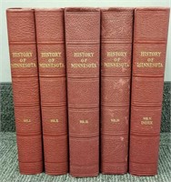 5 volume set of History of Minnesota - 1935