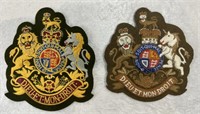 2 x Embroidered British Regimental Cloth Patches