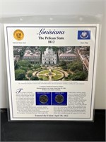 Louisiana Quarter & Stamp Collection