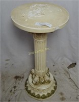 Vintage Baroque 30" Marble Top Fern Plant Stand