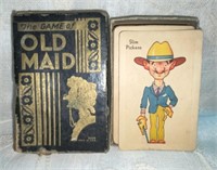 1930-40s Old Maid Card Game in Original Box