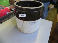 Vintage 4 gal. Crown Crock w/Crack