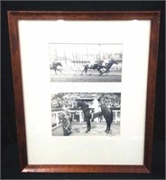 1959 framed photo of a horse winning the 1st r