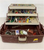 Tackle Box w/ Large Assortment of Lures & Hooks