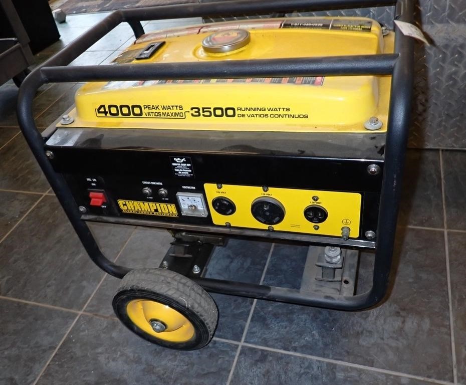 CHAMPION 4000 WATT GENERATOR, 196CC