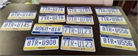 7  Sets of 2 PROP Pennsylvania Truck Plates