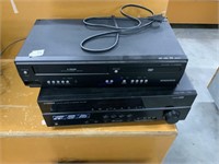 Yamaha Tuner and Magnavox VHS player