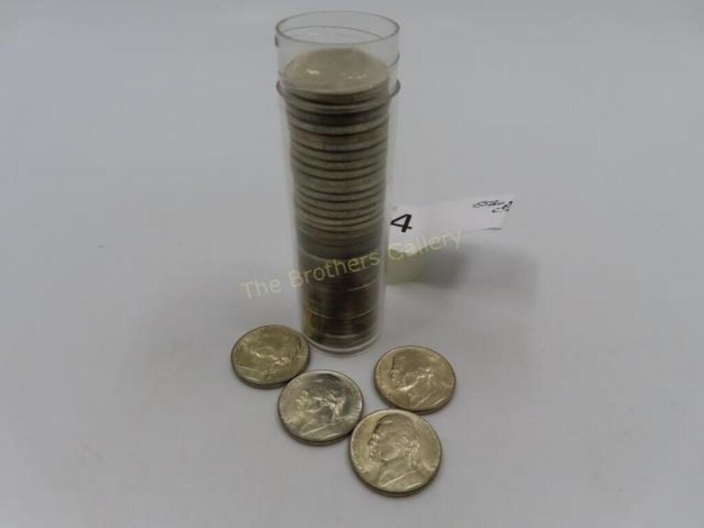 1 Roll of Silver Jefferson Nickels - 40 Ct