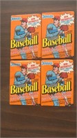 1990 Donruss Baseball Wax Pack Lot Of 4